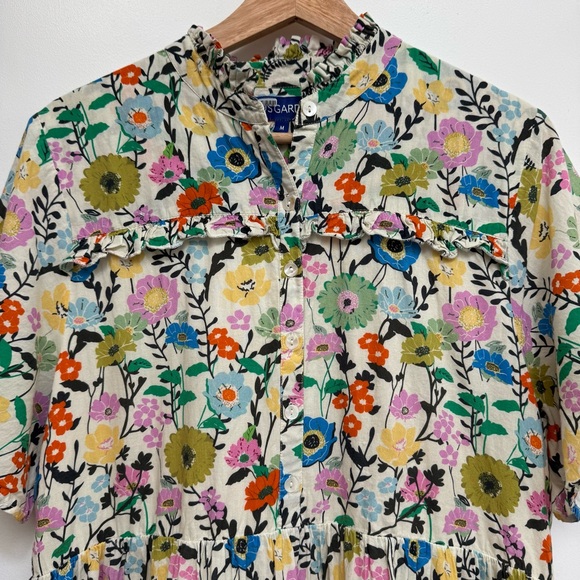 Ro’s Garden Anthropologie Vibeka Floral Ruffle Mini Dress - Picture 3 of 14